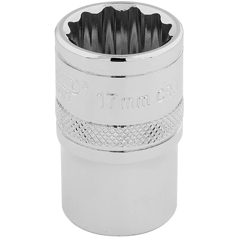 Draper 1/2" Sq. Hi-Torq® 12 Point Socket (17mm)