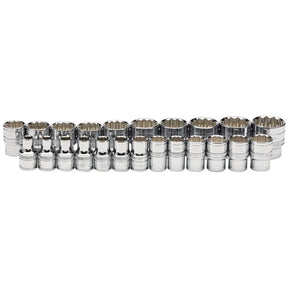 Draper 1/2" Sq. Loose Metric Polished Chrome socket (23 Piece)