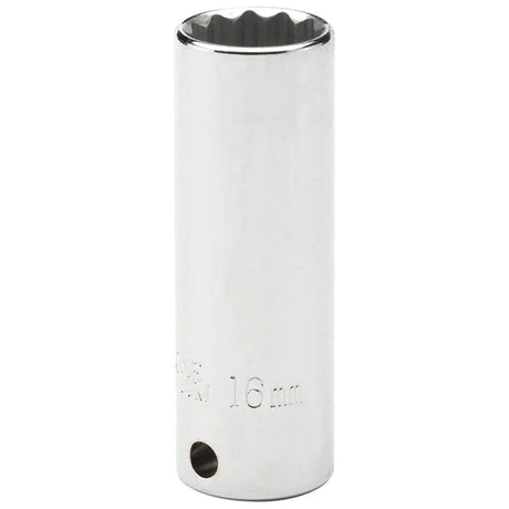 Draper 16 Mm 3/8" Sq. Dr. Hi-Torq® 12 Point Deep Socket