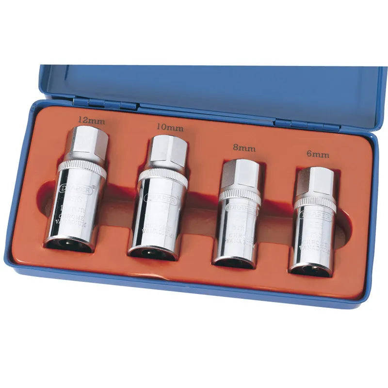 Draper 1/2" Sq. Dr. 4 Piece Stud Extractor Set