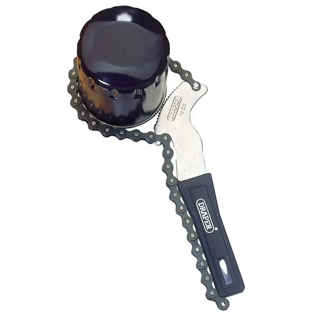 Draper Capacity Chain Oil Filter Wrench, 100mm