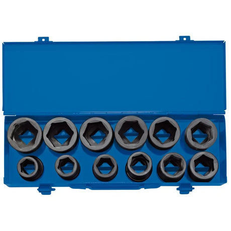 Draper 3/4" Sq. Combined MM/AF Impact Socket Set in Metal Case (12 Piece)