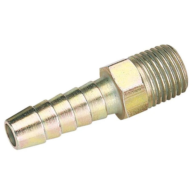 Draper 1/4" Bsp Taper 5/16" Bore Pcl Male Screw Tailpiece (sold Loose)