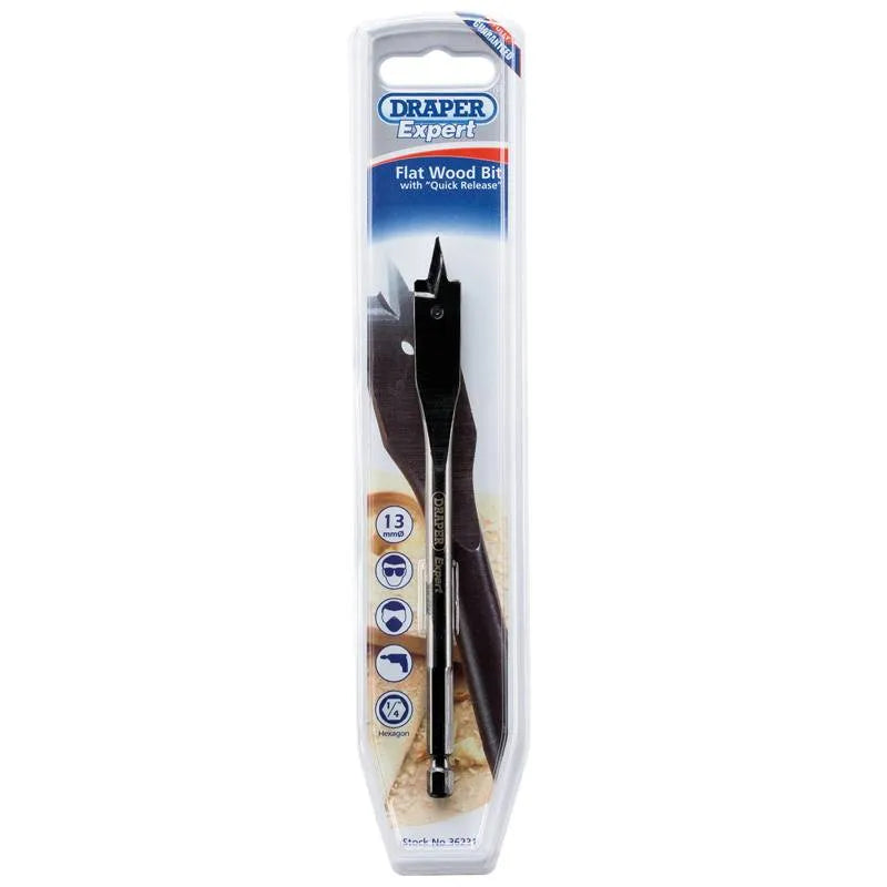Draper 13mm Flat Wood Bit