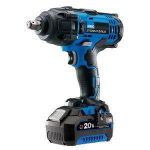 Draper Storm Force 20v 1/2" Mid-Torque Impact Wrench (400 Nm) with 1 X 4 Ah Battery and Charger
