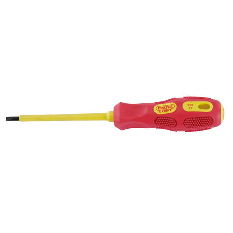 Draper 4.0mm X 100mm Fully Insulated Plain Slot Screwdriver
