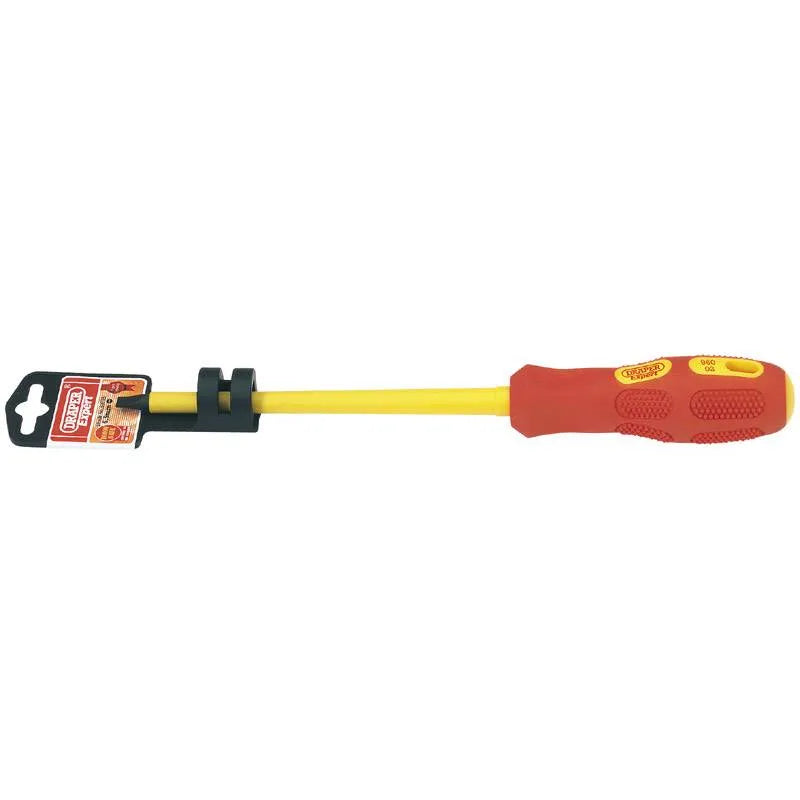 Draper 6.5mm x 150mm Fully Insulated Plain Slot Screwdriver