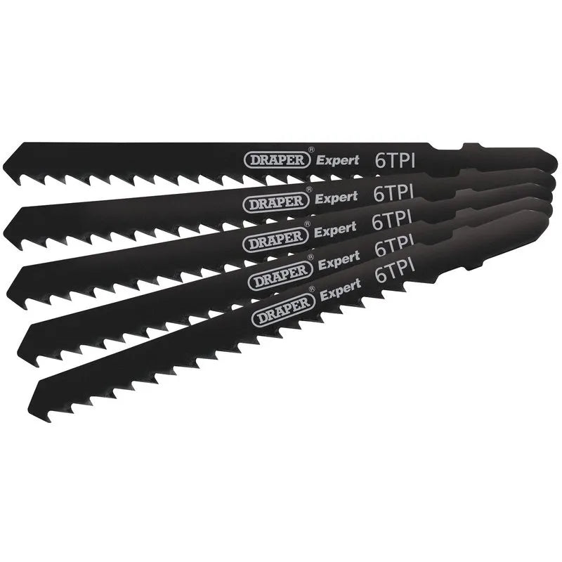 Draper DT144D Jigsaw Blade Set, 100mm (5 Piece)