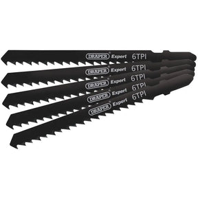 Draper DT144D Jigsaw Blade Set, 100mm (5 Piece)