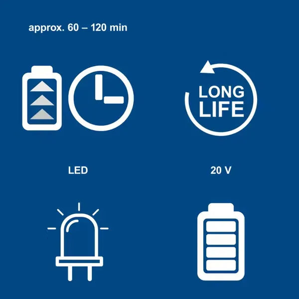 Scheppach 4.0Ah Lithium-Ion Battery SBP4.0 20V Cordless Series | LED Charge Display