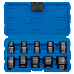 Draper 1/2" Sq. Metric Impact Socket Set (10 Piece)