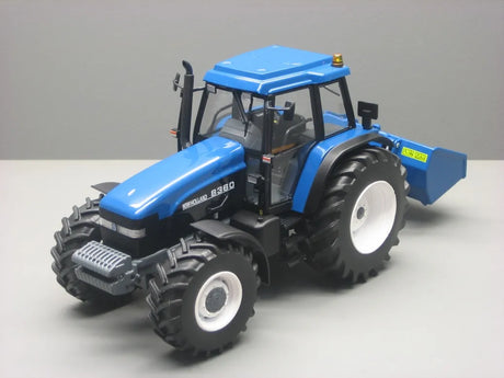 New Holland 8360 with Blue Hydraulic Bucket Model Tractor 1:32 Scale Die‑Cast by Replicagri