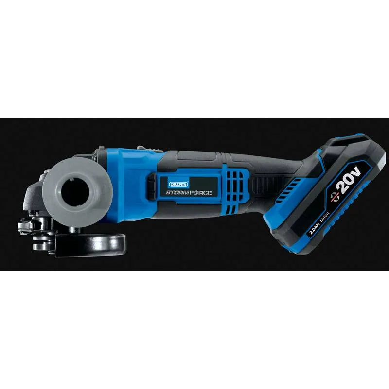 Draper Storm Force 20V 115 Mm Angle Grinder - Bare