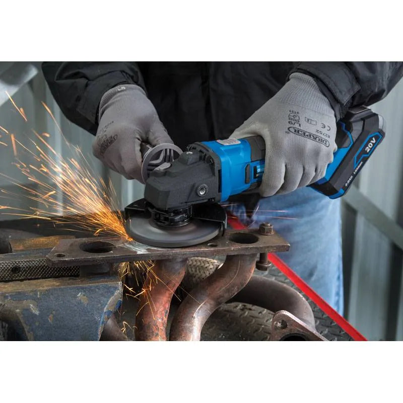 Draper Storm Force 20V 115 Mm Angle Grinder - Bare