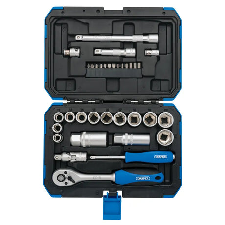 Draper Metric Socket Set, 3/8" Sq. Dr. (34 Piece)
