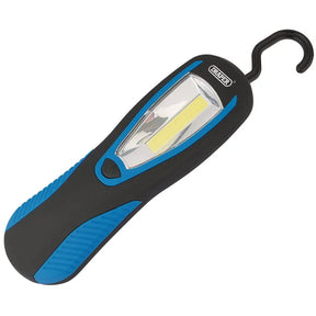 Draper Cob Led Work Light with Magnetic Back and Hanging Hook, 3W, 200 Lumens, Blue