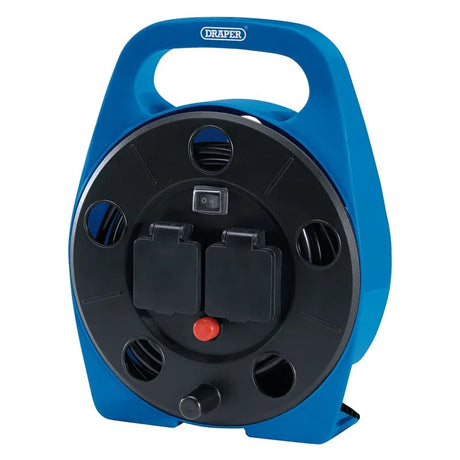 Draper 2 Way Cable Reel with LED Worklight 10m