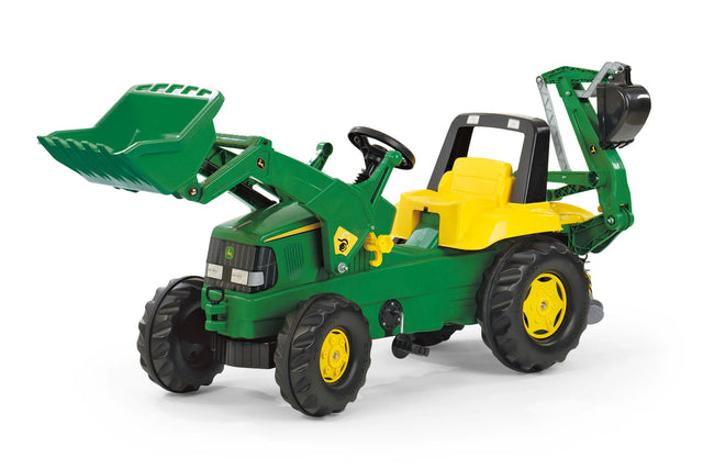 Rolly John Deere Junior Pedal Tractor with Loader & Backhoe