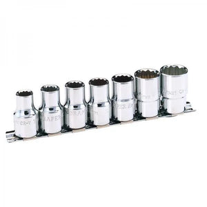 Draper 7 Piece Set of 1/2" Metric Sockets