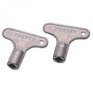 Draper Pair of Zinc Radiator Keys