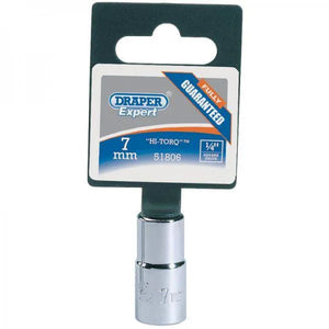 Draper Expert 1/4" Square Drive 6-Point Socket 5-13mm - 5mm