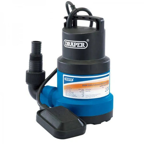 Draper Submersible Water Pump with Float Switch (108L/min)