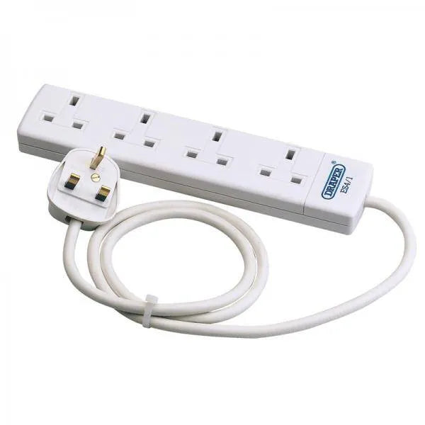 Draper 4 Way 1m Extension Lead
