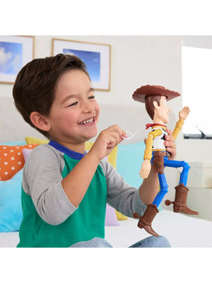 Disney Pixar Toy Story 5 Running Woody 12-inch Action Figure, 50+ Sounds