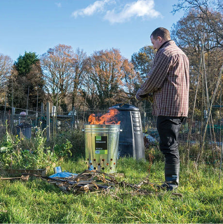 Draper Galvanised Garden Incinerator 85 Litre