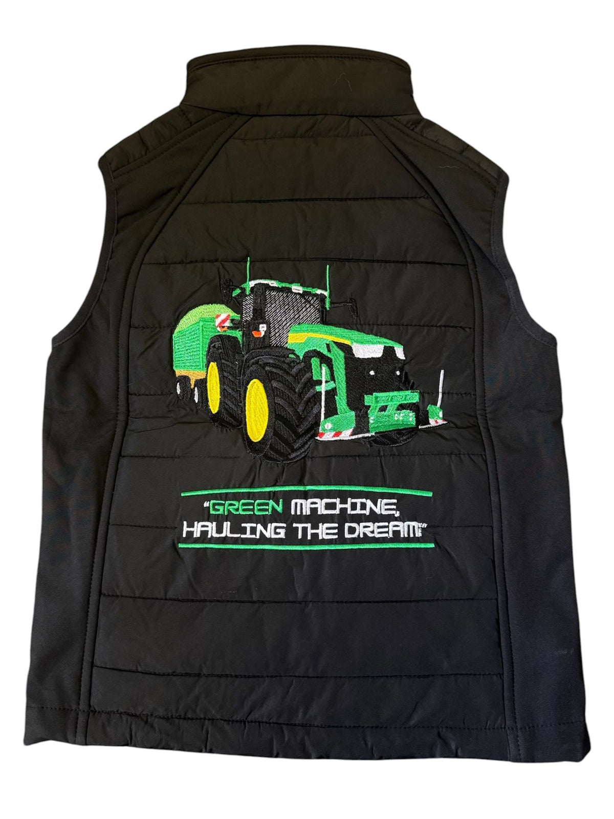 Impact Kids John Deere Softshell Gilet "Green Machine Hauling The Dream"