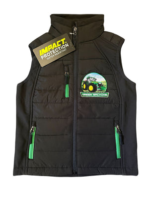 Impact Kids John Deere Softshell Gilet "Green Machine Hauling The Dream"