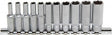 BGS 11-Piece Set Deep Sockets Long 4-14 mm