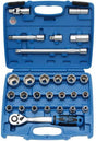 BGS 27 Piece Socket Set, 1/2" Drive 8-32 mm