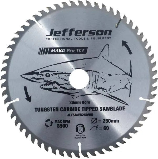 Jefferson 10'' TCT Blade 60T - Versatile High-Quality Sawblade