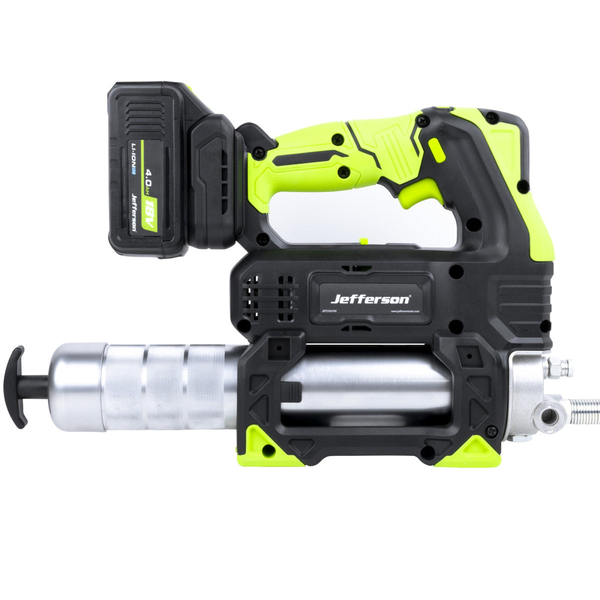 Jefferson 18V Cordless Grease Gun with 4.0Ah Battery & Charger