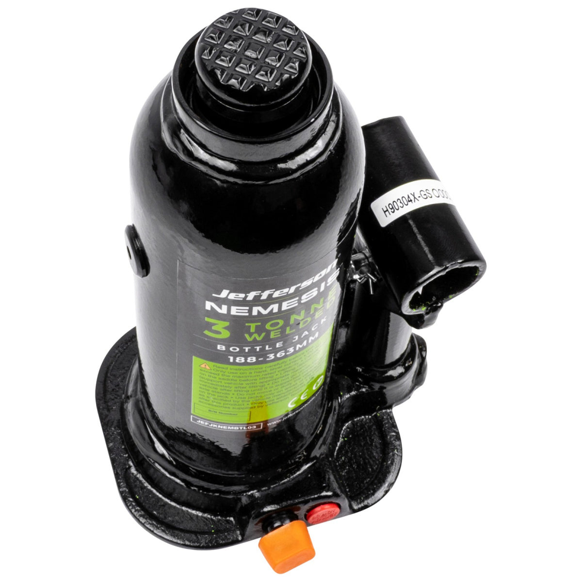 Jefferson Nemesis 3 tonne bottle jack close-up