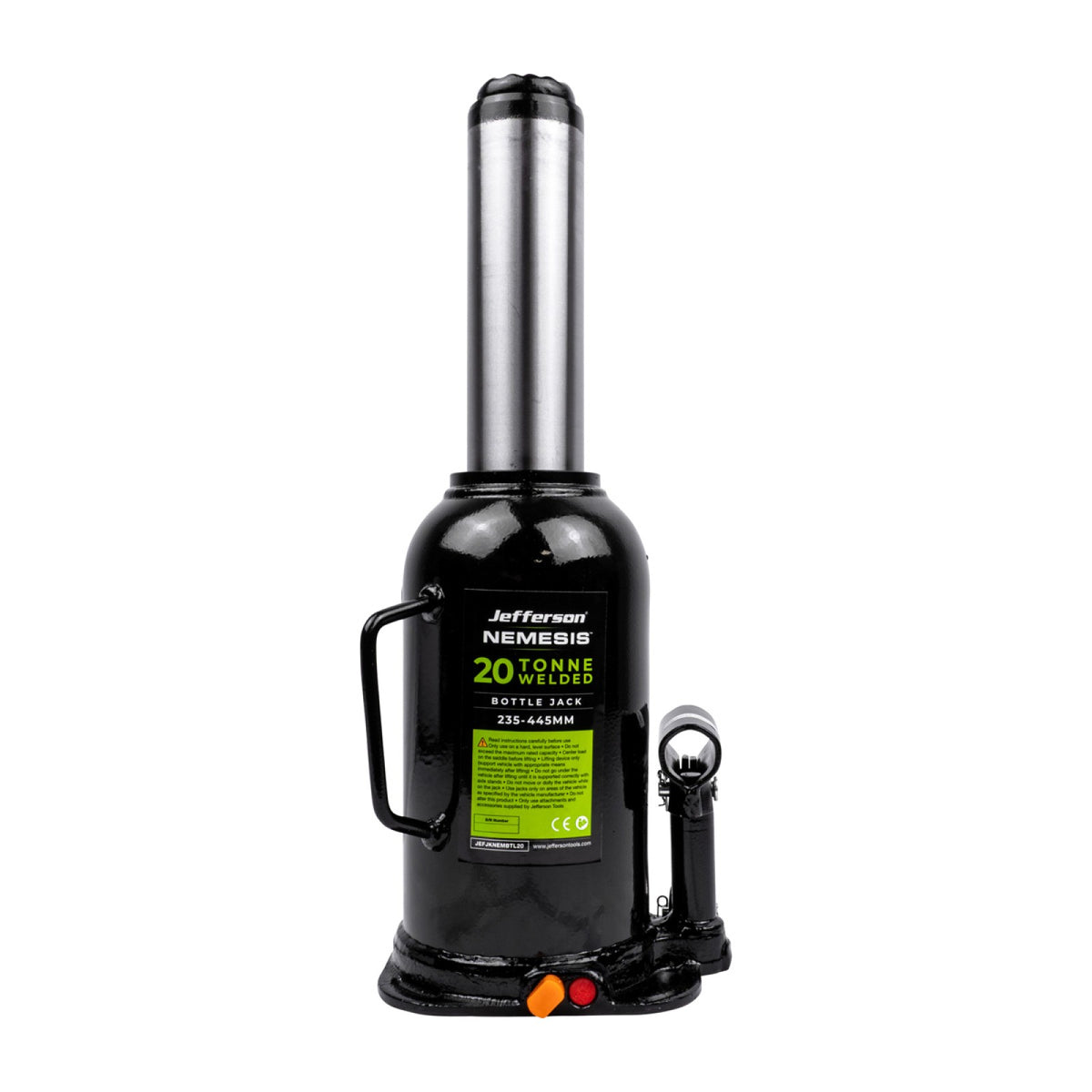 Jefferson Nemesis 20 tonne bottle jack with handle