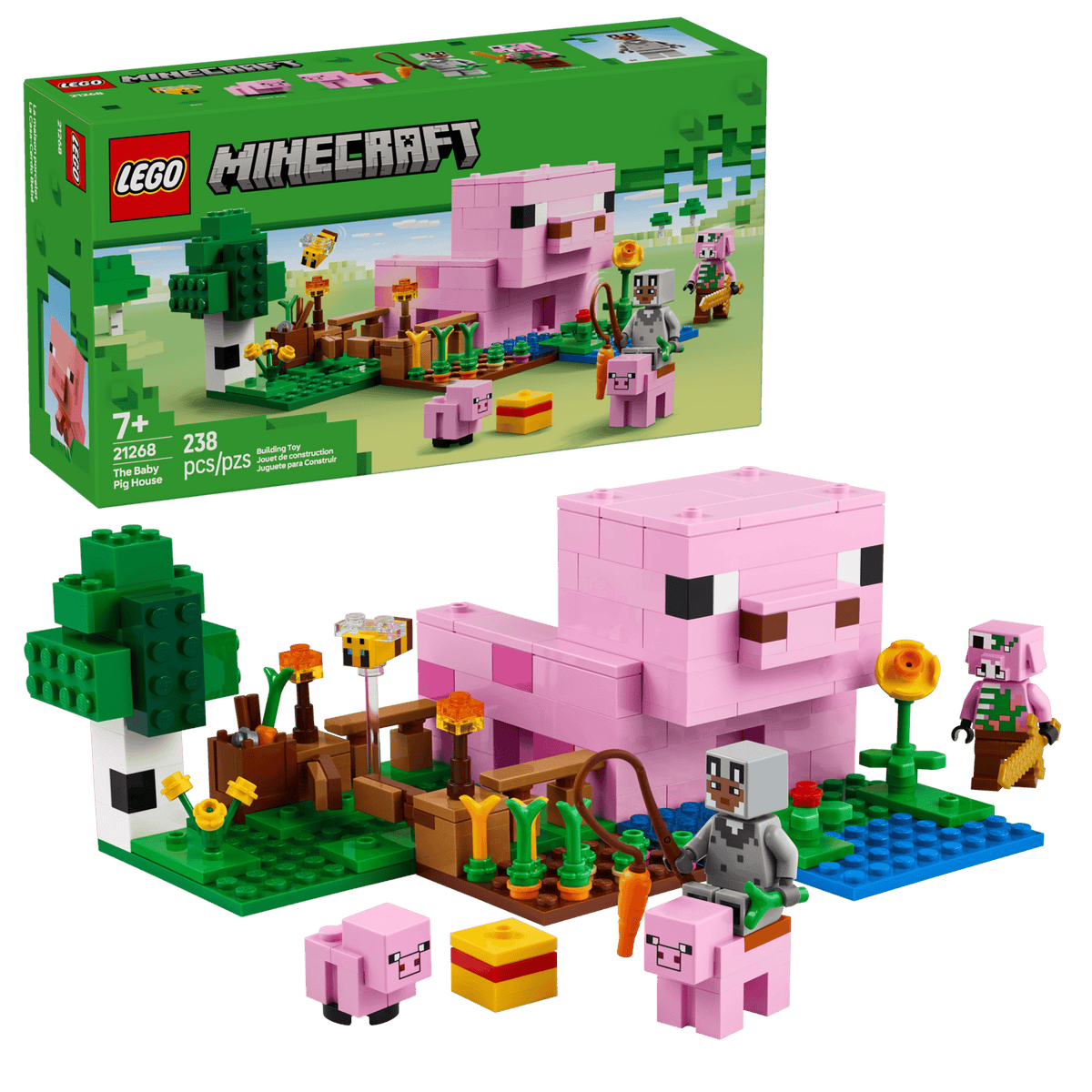 LEGO Minecraft 21268 The Baby Pig House Set