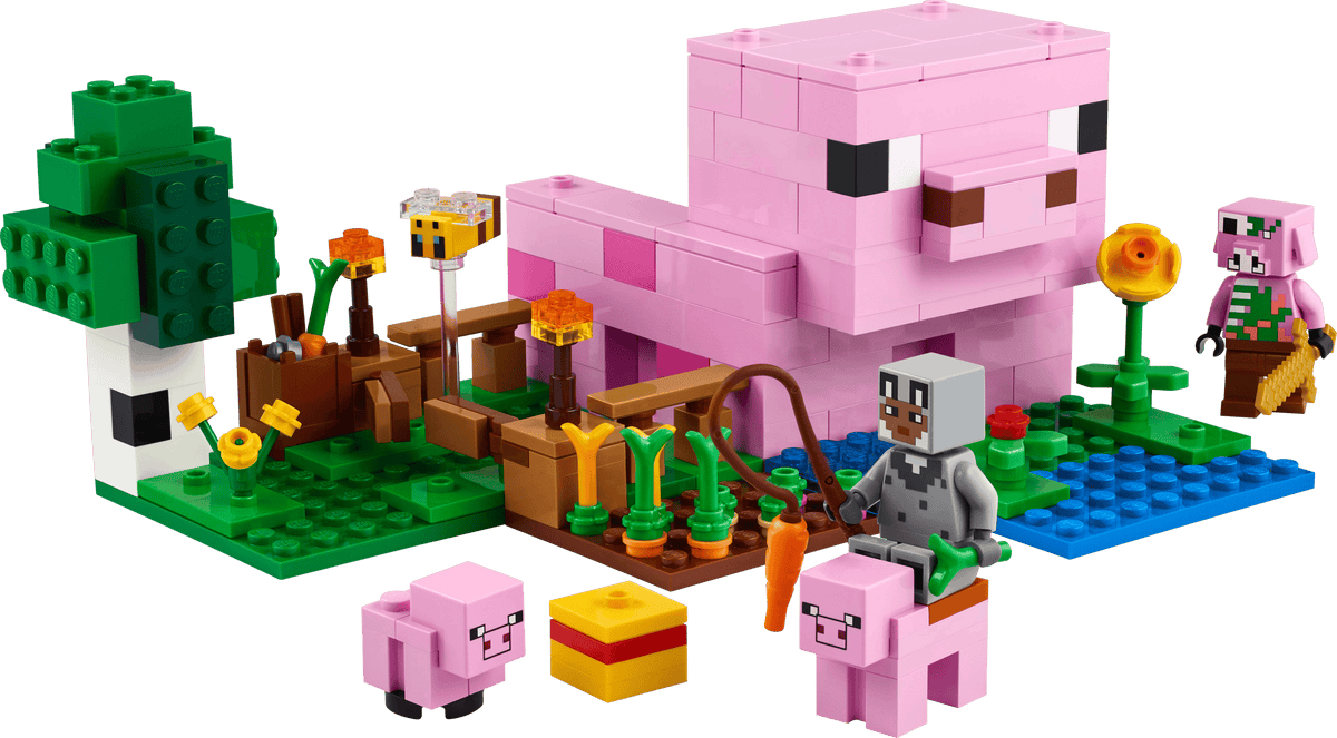 LEGO Minecraft 21268 The Baby Pig House Set