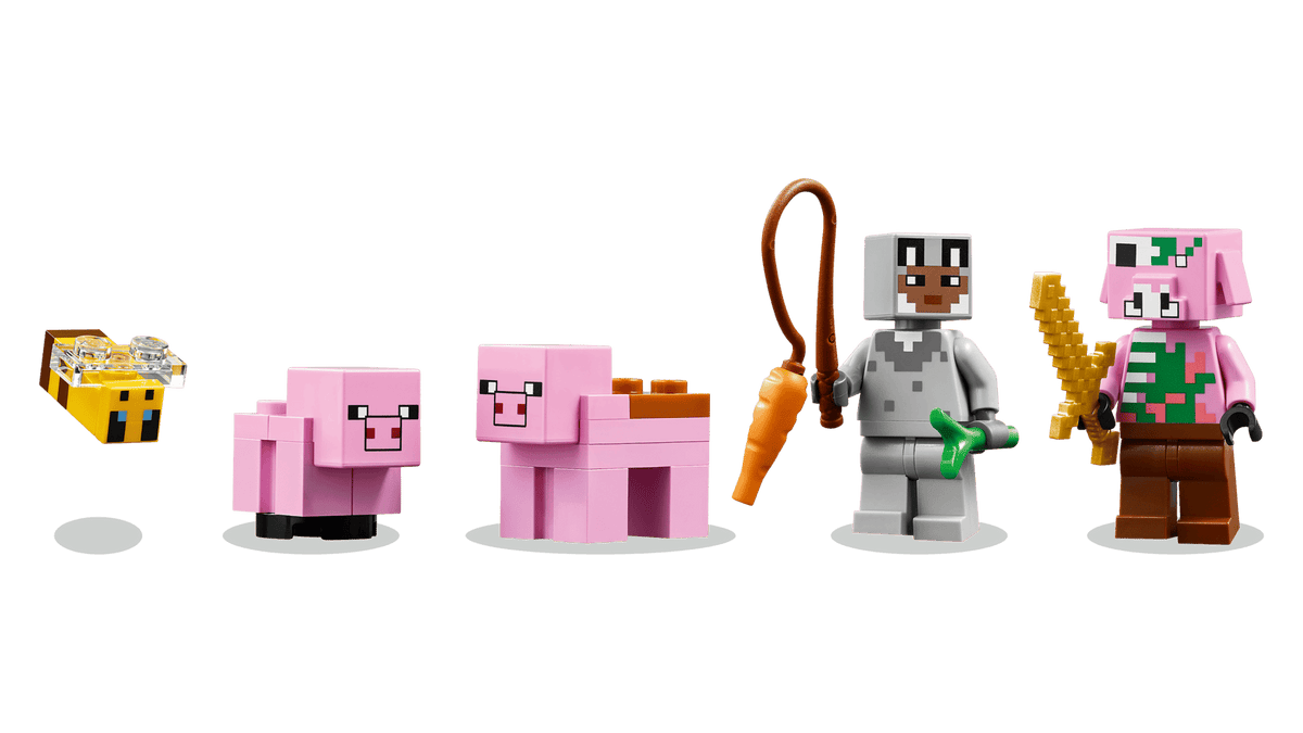LEGO Minecraft 21268 The Baby Pig House Set