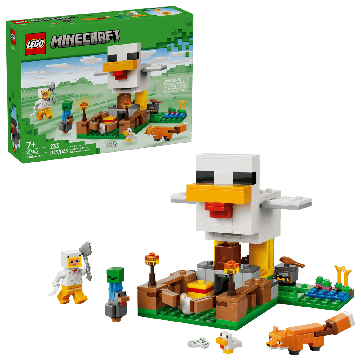 LEGO Minecraft 21585 Chicken Farm Set