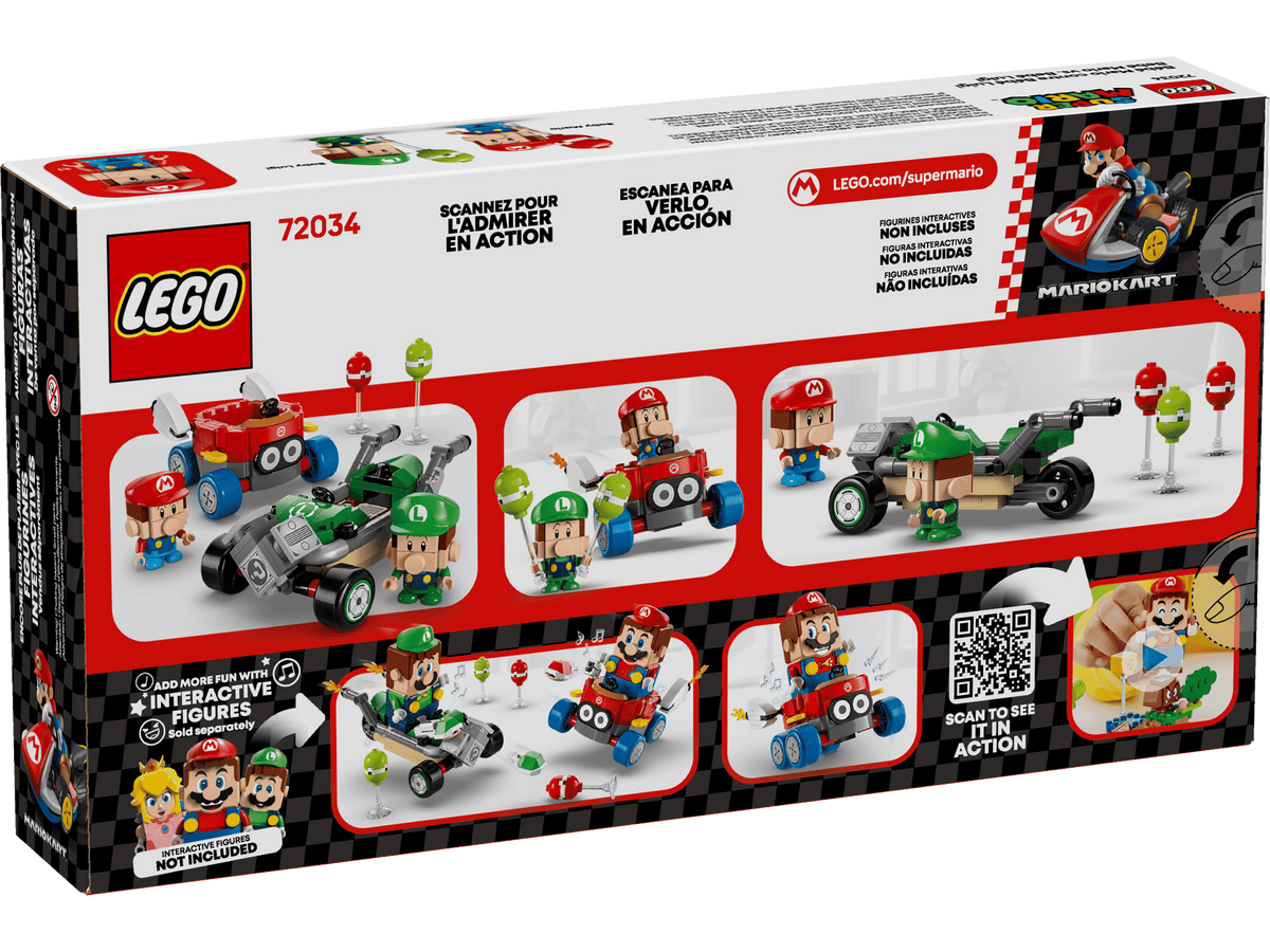 LEGO Super Mario 72034 Mario Kart Baby Mario vs. Baby Luigi
