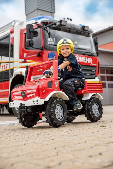 Rolly Kids Unimog Fire Engine with Gears