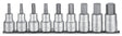Teng Tools Hex Bit Set Pce 1/2 Dr