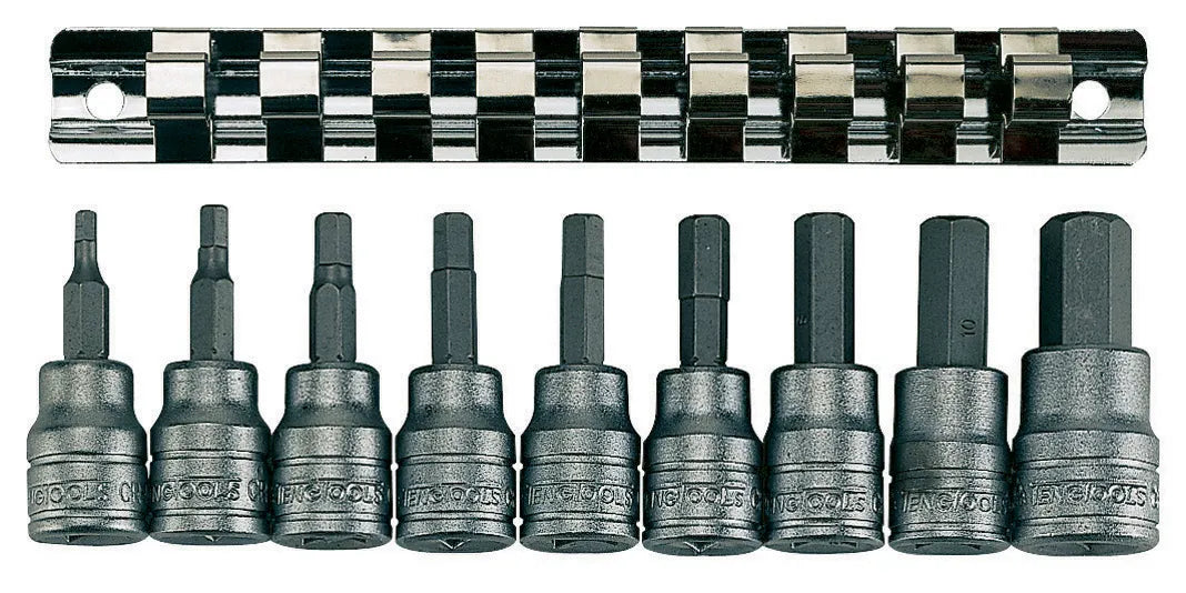 Teng Tools 3/8 Dr.Cup/hex Skt 9 Pc