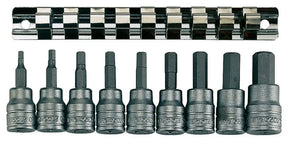 Teng Tools 3/8 Dr.Cup/hex Skt 9 Pc