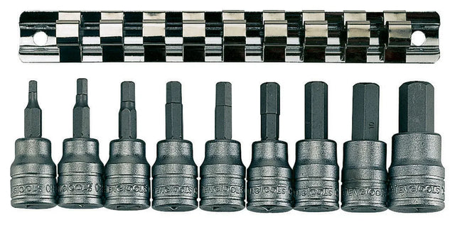 Teng Tools 3/8 Dr.Cup/hex Skt 9 Pc