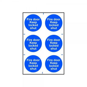 Safety Sign Fire Door Keep Locked