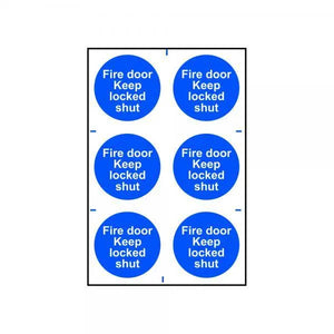Safety Sign Fire Door Keep Locked
