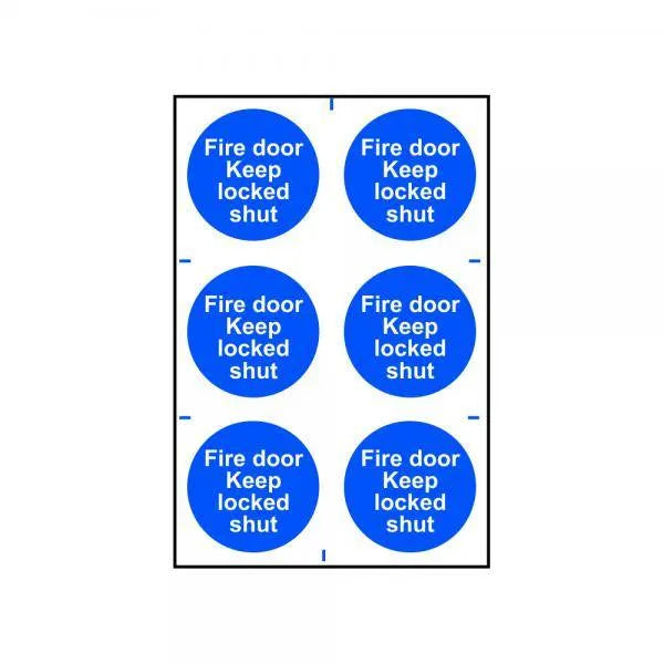 Safety Sign Fire Door Keep Locked